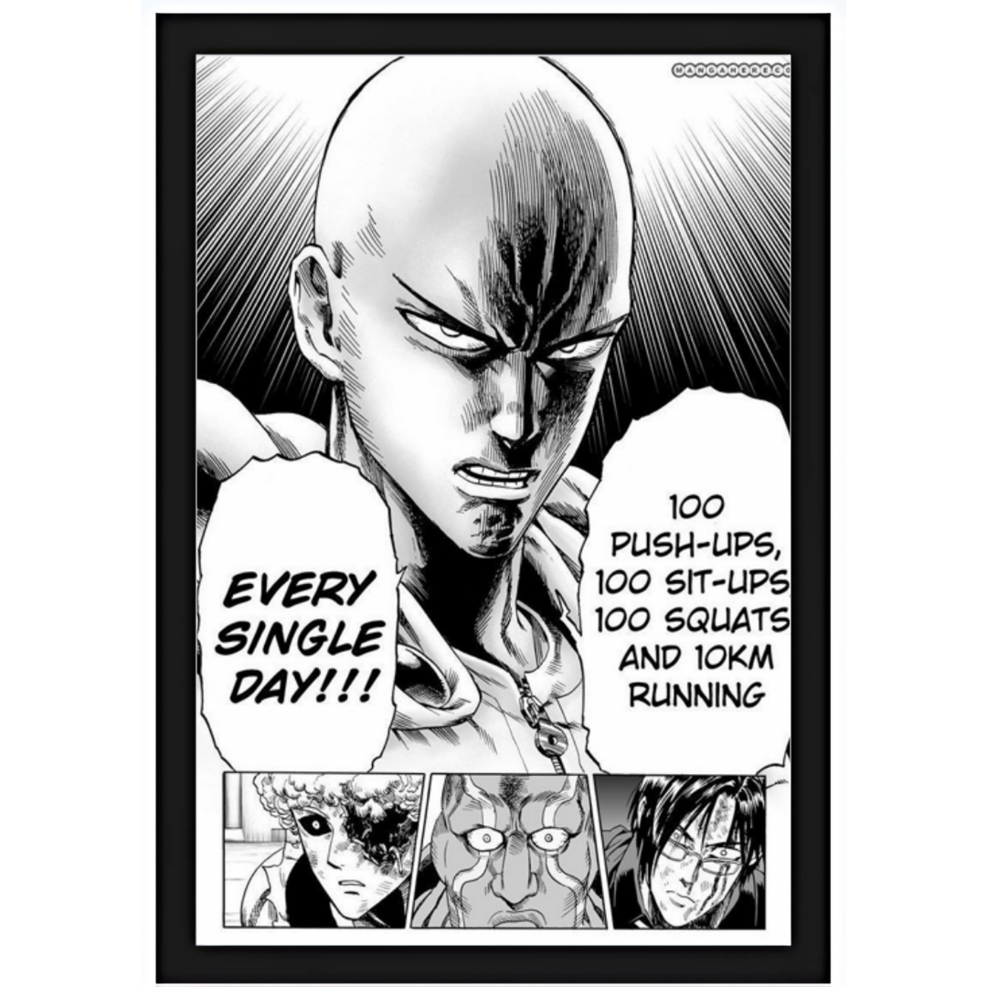 Quadro - One Punch-Man - O segredo de Saitama 15X20cm