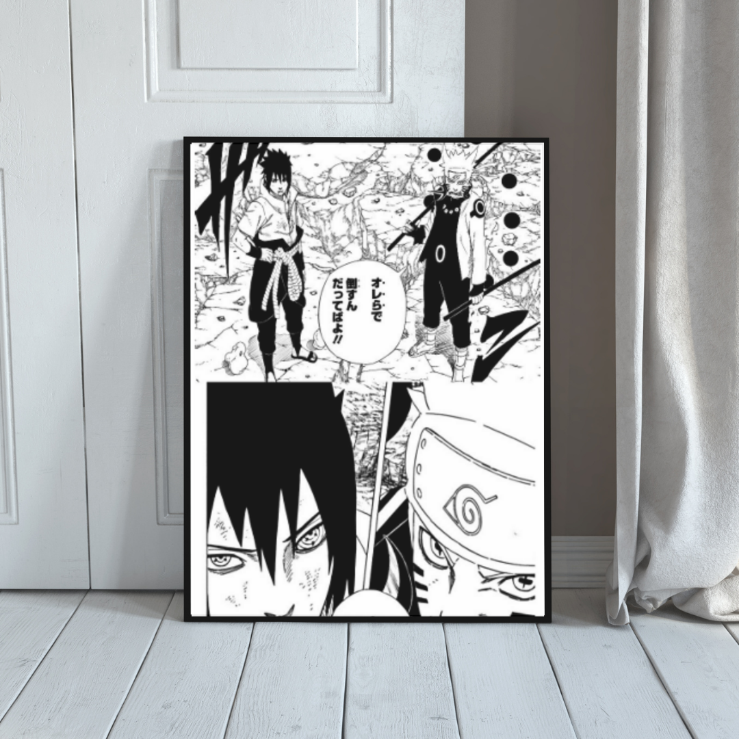 Quadro - Naruto e Sasuke