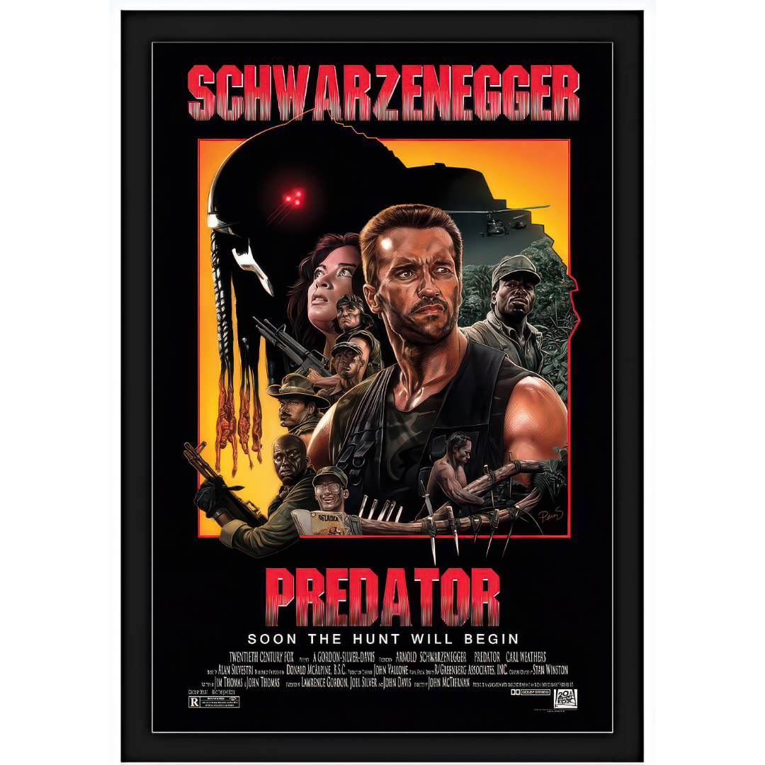 Quadro - Schwarzenegger em O Predador 15X20cm