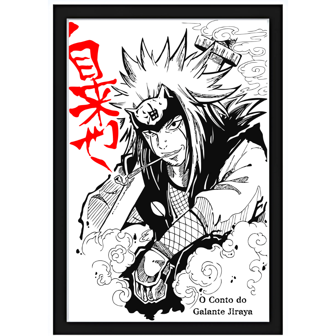 Quadro O Conto do Galante Jiraya 15X20cm