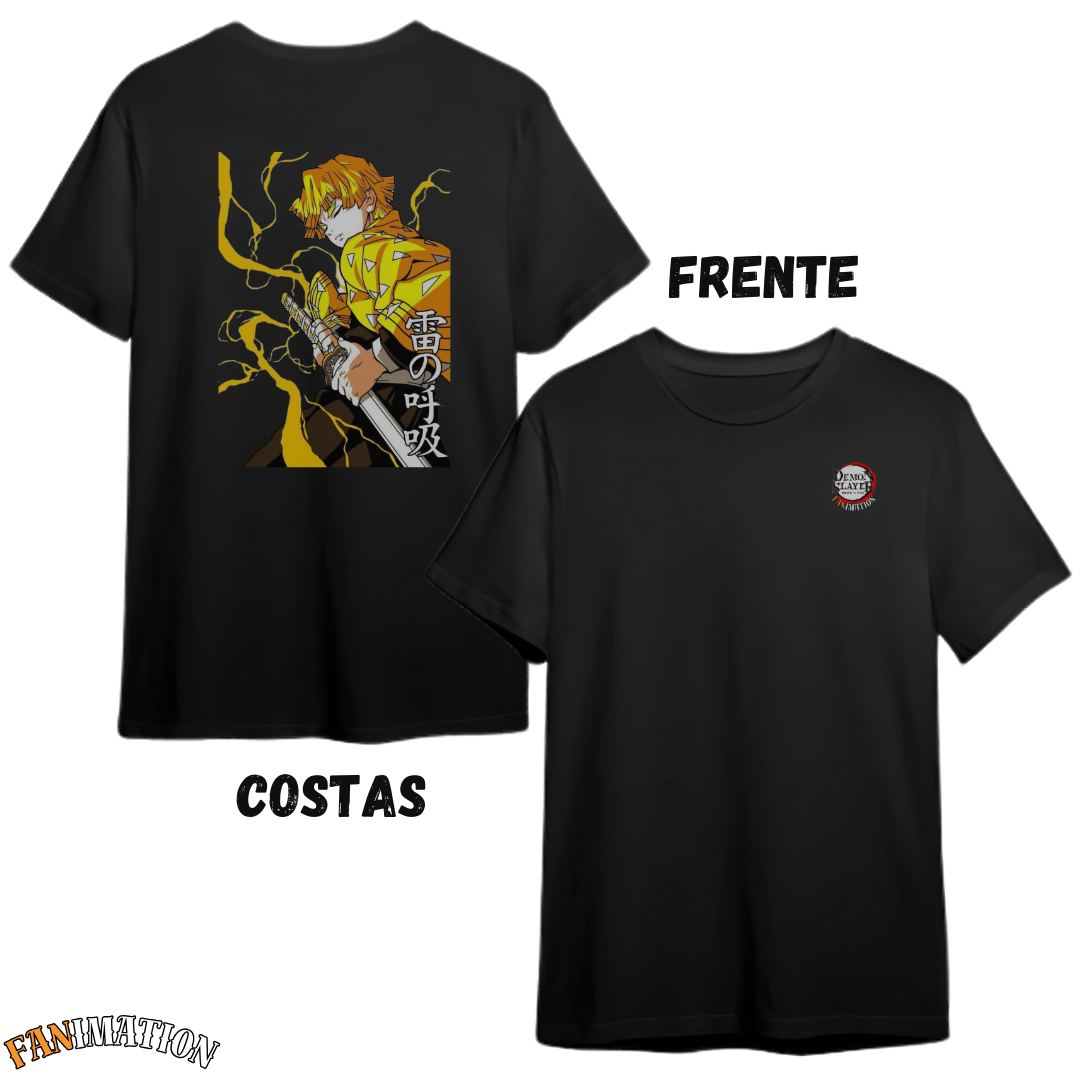 Demon Slayer - Camiseta Premium Zenitsu Agatsuma