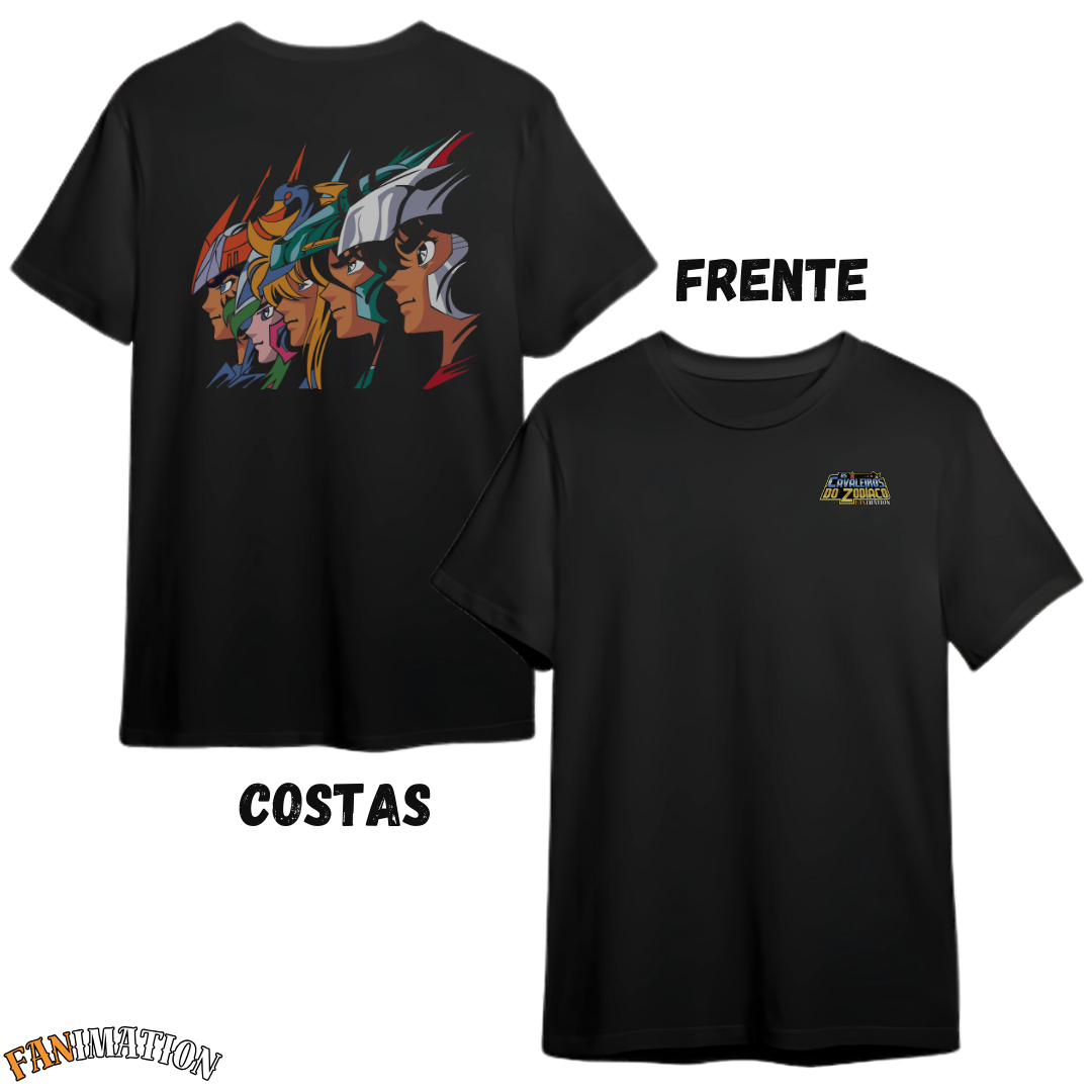 Cavaleiros dos Zodíaco - Camiseta Premium Cavaleiros de Bronze 1