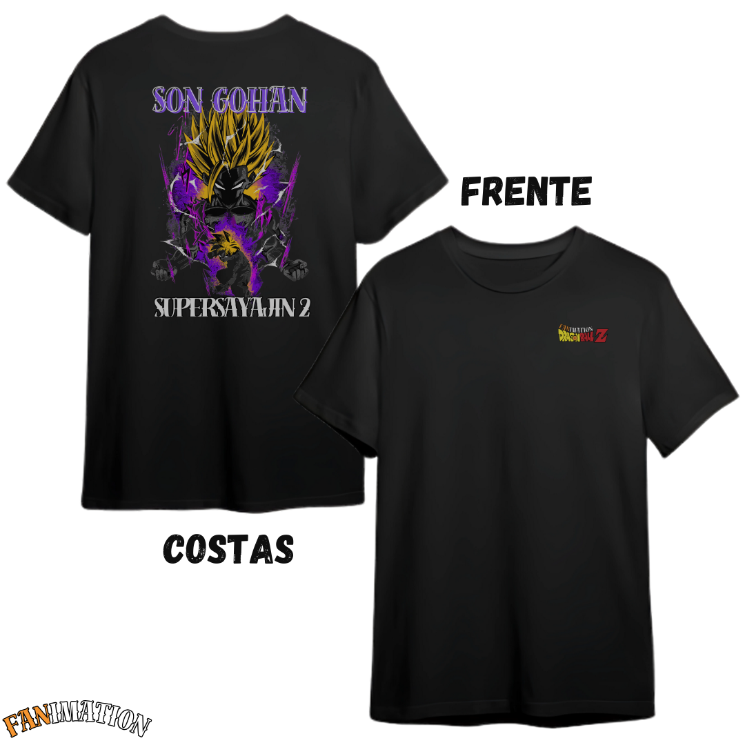 Dragon Ball - Camiseta Premium Gohan SSj2