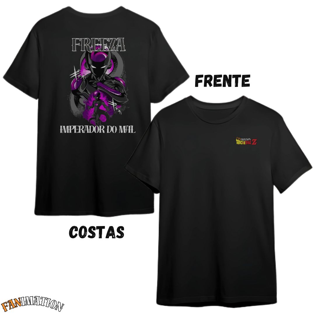 Dragon Ball - Camiseta Premium Freeza Imperador do Mal