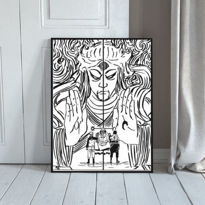 Quadro - Naruto - Indra e Ashura