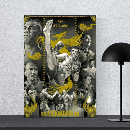 Placa Decorativa - Kickboxer O Desafio do Dragão