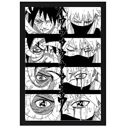 Quadro - O despertar do Mangekyou Sharingan 15X20cm