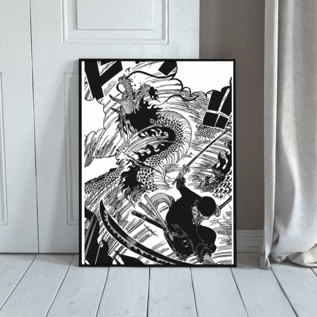 Quadro - One Piece - Zoro x Kaido