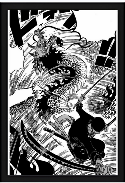 Quadro - One Piece - Zoro x Kaido