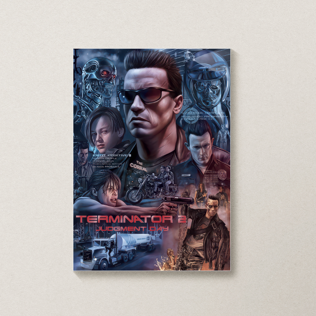 Placa Decorativa - O Exterminador do Futuro 2