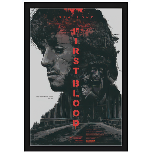 Quadro - Rambo Programado para Matar 15X20cm