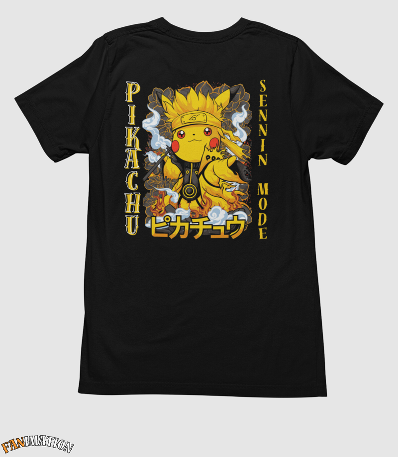 Pokémon - Camiseta Premium Pikachu Modo Sennin