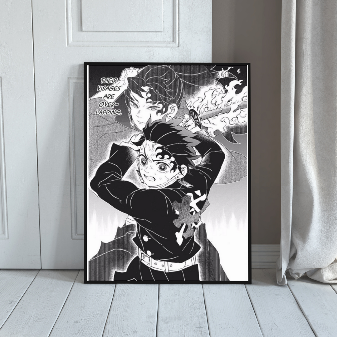 Quadro - Demon Slayer - Tanjiro e Yoriichi