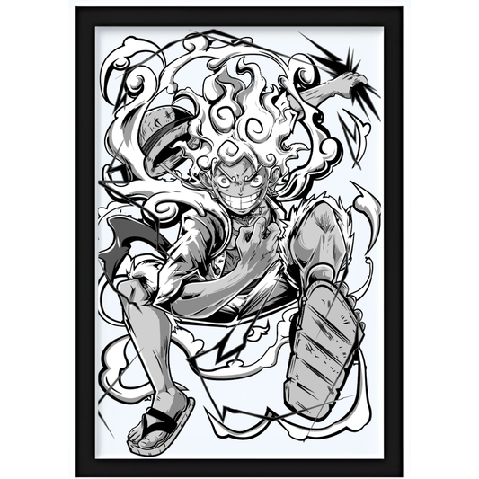 Quadro - Luffy Gear Five 15X20cm