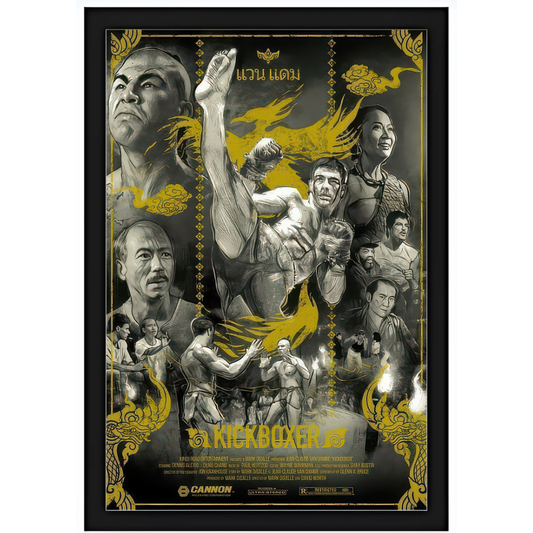 Quadro Kickboxer - O Desafio do Dragão 15X20cm