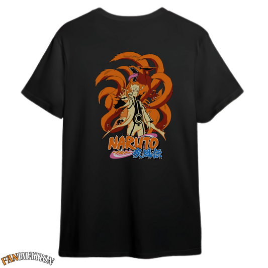Naruto - Camiseta Premium Naruto e kyuubi