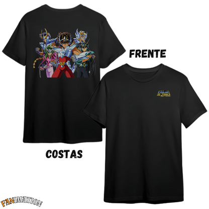 Cavaleiros dos Zodíaco - Camiseta Premium Cavaleiros de Bronze 2