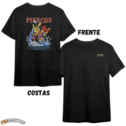 Pokémon - Camiseta Premium Pikachu Timoneiro