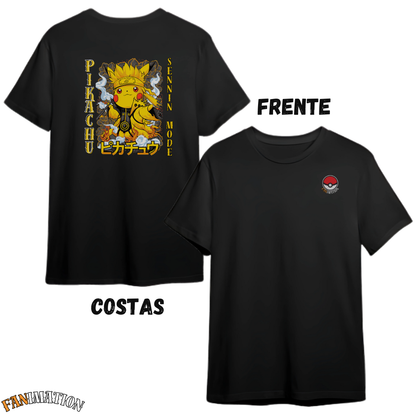 Pokémon - Camiseta Premium Pikachu Modo Sennin