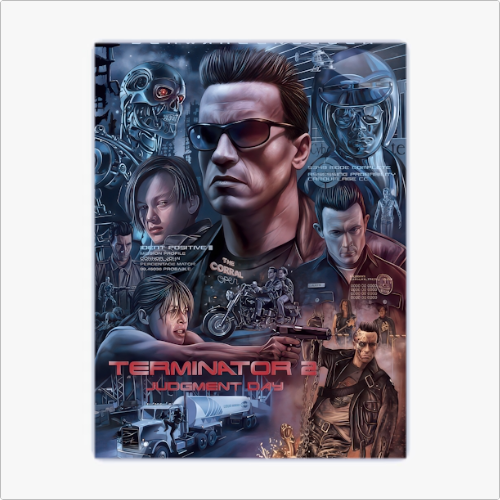 Placa Decorativa - O Exterminador do Futuro 2