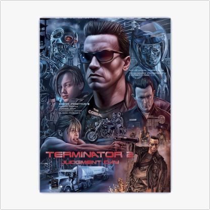 Placa Decorativa - O Exterminador do Futuro 2