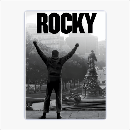 Placa Decorativa - Rocky Um Lutador
